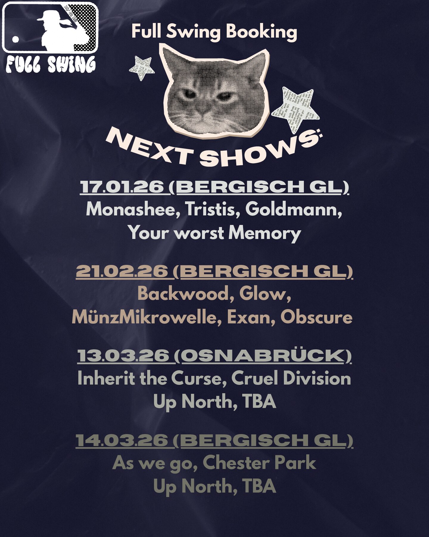 FullSwingUpcomingShows (1) Ein Konzert im UFO