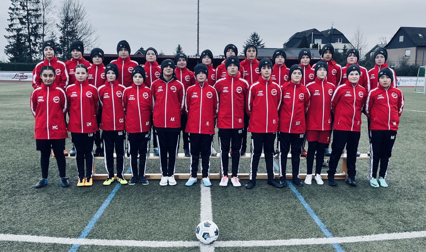 Ein Gruppenbild einer Fußballmannschaft